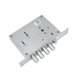 Замок врезной сувальдный с защёлкой QUATTRO ЗВ 40.11 Т (правый), 5 кл. /128:3250/