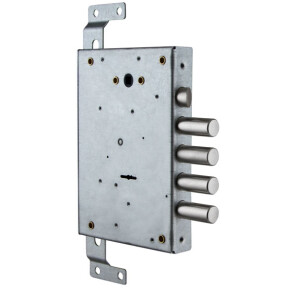 Замок врезной сувальдный с защёлкой ЗВ 21.14 Т (лев.) со смен.мех-ом, (без накл), 5+1 кл /123:212:1/