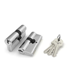 Цилиндровый механизм «100 CA 68 mm» (26+10+32) CP Хром 5 кл.