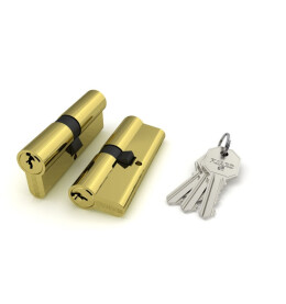 Цилиндровый механизм «100 CA 75 mm» (30+10+35) PB Латунь 3 кл.
