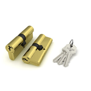 Цилиндровый механизм «100 CA 75 mm» (30+10+35) PB Латунь 3 кл.