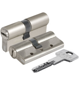 Цилиндровый механизм «164 DBN-E/68» (26+10+32) mm Никель 5 кл.