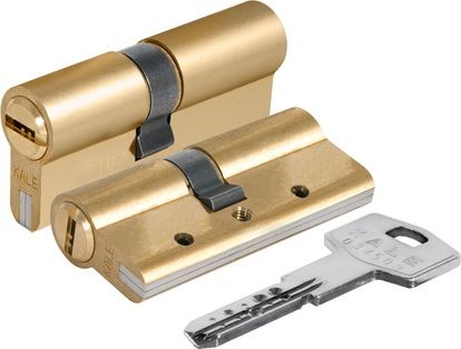 Цилиндровый механизм «164 DBN-E/80» (30+10+40) mm Латунь 5 кл.