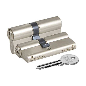 Цилиндровый механизм «164 GN/80» (30+10+40) mm-BL Никель 5 кл. Блистер