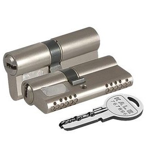 Цилиндровый механизм «164 OBS SNE/80» (30+10+40) mm Никель 5 кл.