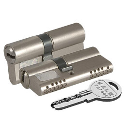 Цилиндровый механизм «164 OBS SNE/80» (30+10+40) mm Никель 5 кл.