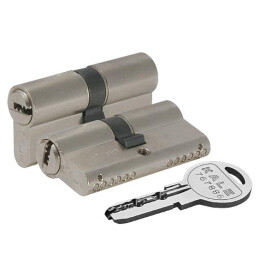 Цилиндровый механизм «164 SN/80» (30+10+40) mm Никель 5 кл.
