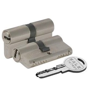 Цилиндровый механизм «164 SN/90» (35+10+45) mm Никель 5 кл.