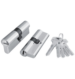 Цилиндровый механизм (200 ZA/80) 2000ZAKey80(30+10+40) CP хром 5Key