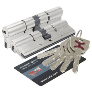 Цилиндровый механизм «Cisa AP4S 0P3S1-29.12» (90 мм/40+10+40) Никель