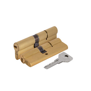 Цилиндровый механизм «Cisa ASIX OE300-20.00» (90 мм/25+10+55) Латунь