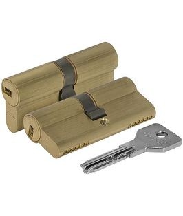 Цилиндровый механизм «Cisa ASIX OE300-21.00» (90 мм/35+10+45) Латунь