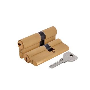 Цилиндровый механизм «Cisa ASIX OE300-28.00» (75 мм/30+10+35) Латунь