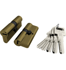 Цилиндровый механизм R6000Key60(25+10+25) AB бронза 5Key