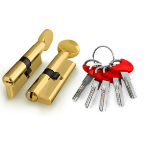 Цилиндровый механизм (D-PRO502/70) D-PRO5002Knob70(30+10+30) PB латунь 5Key