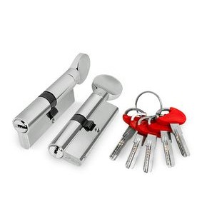 Цилиндровый механизм (D-PRO502/90) D-PRO5002Knob90(40+10+40) CP хром 5Key
