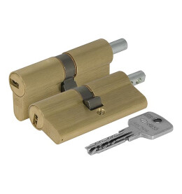 Цилиндровый механизм под вертушку Cisa ASTRAL ОА312-23.00 (100 мм/45+10+45), ЛАТУНЬ