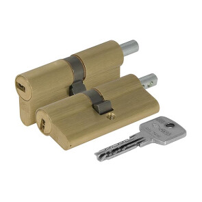 Цилиндровый механизм под вертушку Cisa ASTRAL ОА312-23.00 (100 мм/45+10+45), ЛАТУНЬ