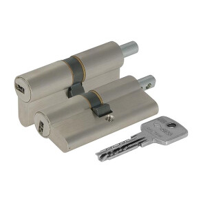 Цилиндровый механизм под вертушку «Cisa ASTRAL ОА312-29.12» (90 мм/40+10+40) Никель