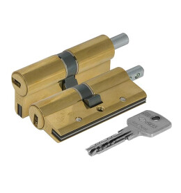 Цилиндровый механизм под вертушку «Cisa ASTRAL S ОА3S2-85.00» (80 мм/40+10+30) Латунь