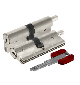 Цилиндровый механизм под вертушку «Cisa RS3 OL3S2-29.12» (90 мм/40+10+40) Никель