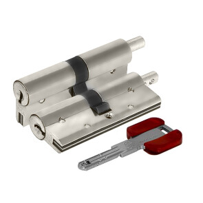 Цилиндровый механизм под вертушку «Cisa RS3 OL3S2-29.12» (90 мм/40+10+40) Никель