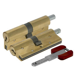 Цилиндровый механизм под вертушку Cisa RS3 OL3S2-29.66 (90 мм/40+10+40), ЛАТУНЬ