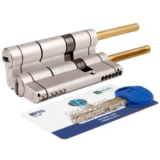 Цилиндровый механизм под вертушку (дл. шток) «CP4P413101C5» (72 мм/36+10+26) МатНикель