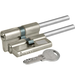 Цилиндровый механизм под вертушку (дл.шток) «164 SX/91» (55+10+26) mm Никель 5 кл.