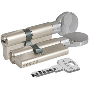 Цилиндровый механизм с вертушкой «164 BM/68» (26+10+32) mm Никель 5 кл.