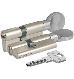 Цилиндровый механизм с вертушкой «164 BM/72» (30+10+32) mm Никель 5 кл.