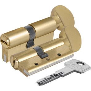 Цилиндровый механизм с вертушкой «164 DBM-E/70» (30+10+30) mm Латунь 5 кл.