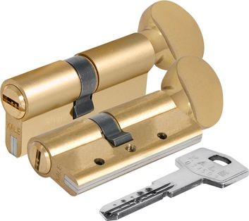 Цилиндровый механизм с вертушкой «164 DBM-E/70» (30+10+30) mm Латунь 5 кл.
