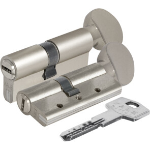 Цилиндровый механизм с вертушкой «164 DBM-E/80» (30+10+40) mm Никель 5 кл.