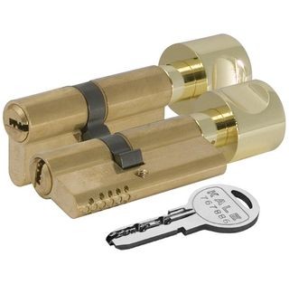 Цилиндровый механизм с вертушкой «164 OBS SCE/100» (45+10+45) mm Латунь 5 кл.