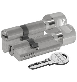 Цилиндровый механизм с вертушкой «164 OBS SCE/70» (30+10+30) mm Никель 5 кл.