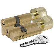 Цилиндровый механизм с вертушкой «164 OBS SCE/72» (30+10+32) mm Латунь 5 кл.