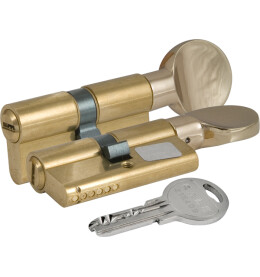 Цилиндровый механизм с вертушкой «164 SM/62» (26+10+26) mm Латунь 5 кл.