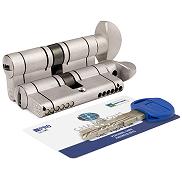 Цилиндровый механизм с вертушкой «CP4F414101R» (82 мм/36+10+36) МатНикель