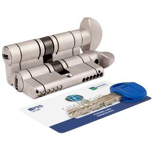Цилиндровый механизм с вертушкой «CP4F464601R» (92 мм/41+10+41) МатНикель