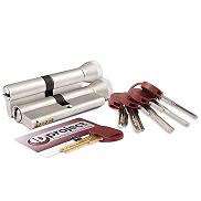 Цилиндровый механизм с вертушкой «DPC1F3131 S3» (62 мм/26+10+26) Сатинированный никель, 5+1 кл.