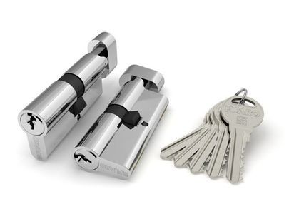 Цилиндровый механизм с вертушкой «R302/68 mm» (26+10+32) CP Хром 5 кл.