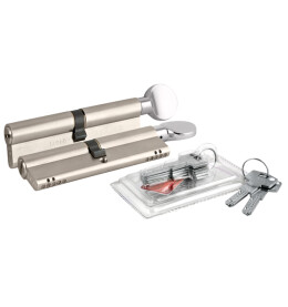 Цилиндровый механизм перекодируемый 164 OBS BME-Z/80 (35+10+35) mm никель 5 кл.+ 2 кл. с верт. АКЦИЯ