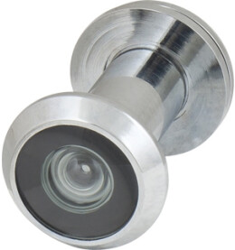 Глазок дверной, пластиковая оптика «DV1» 16/35х60 CP Хром