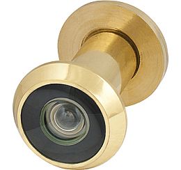 Глазок дверной, пластиковая оптика «DV1» 16/35х60 GP Золото SKIN PACK