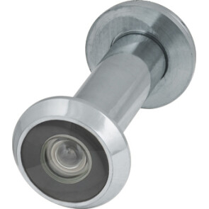 Глазок дверной, пластиковая оптика «DV2» 16/55х85 CP Хром