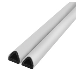 Самоклеящийся уплотнитель, профиль D-100 9x8 мм, белый (бобина 150 м)