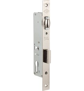 Корпус узкопрофильного замка с роликовой защёлкой «155 (30 mm) w/b» Хром
