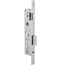 Корпус узкопрофильного замка с защёлкой «153/P (20 mm) w/b» Хром