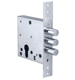 Корпус врезного цилиндрового замка «447 w/b» Хром